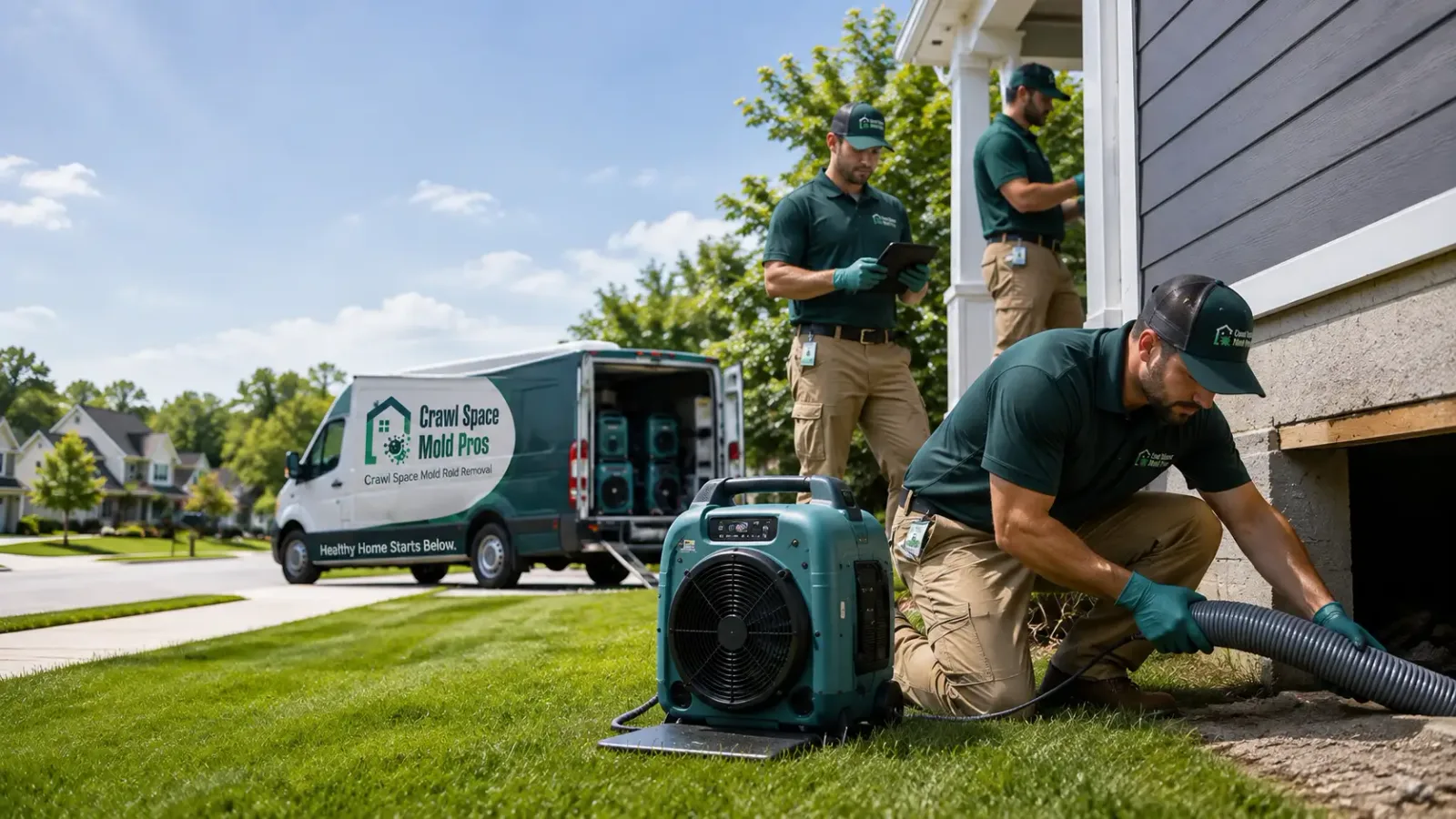 Crawl Space Mold Removal in Harrison, ME